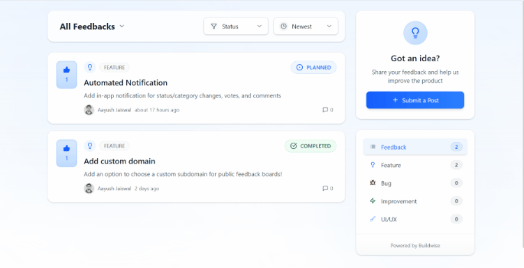 Feedback Collection